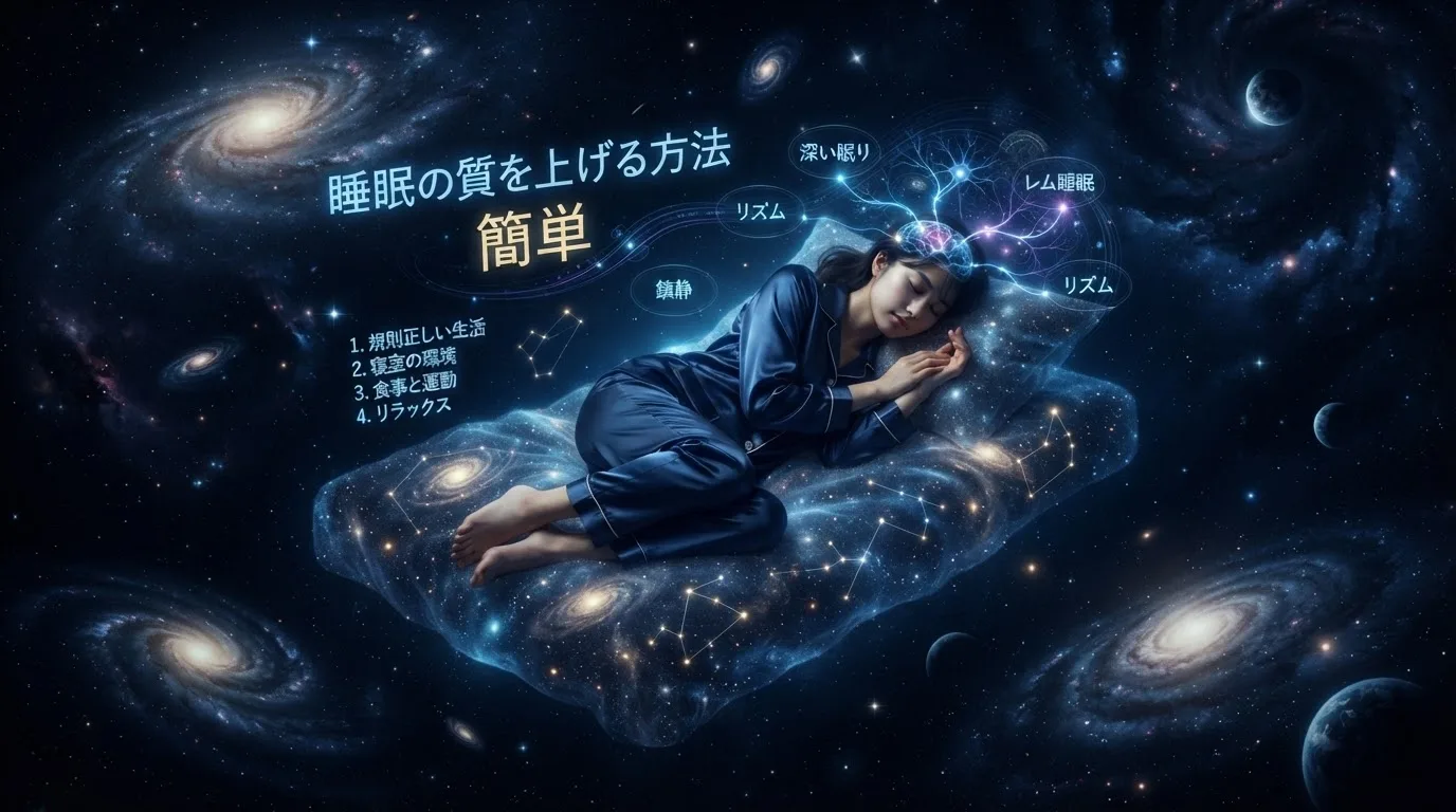 睡眠の質を上げる簡単な方法10選｜今夜から試せる科学的アプローチ