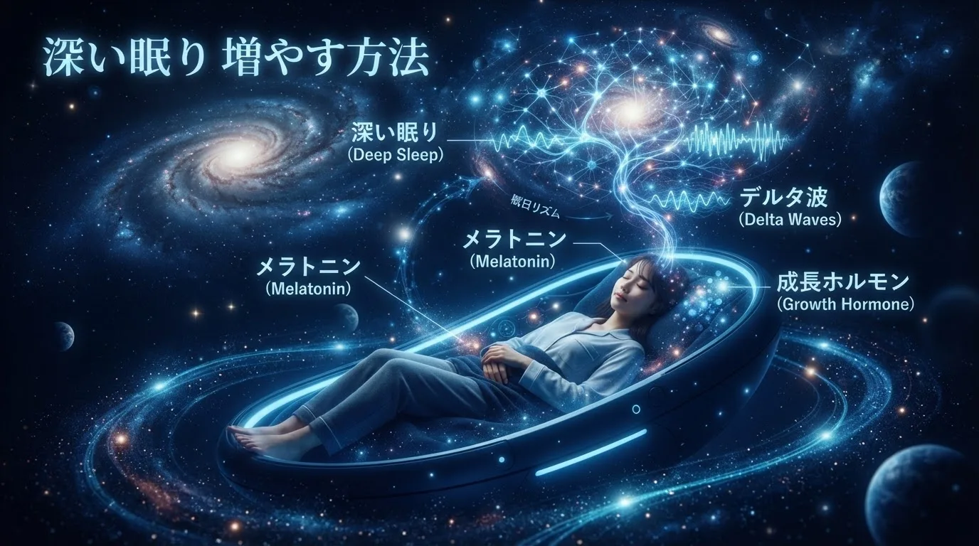 深い眠り（ノンレム睡眠N3）を増やす方法｜徐波睡眠を科学的に最大化