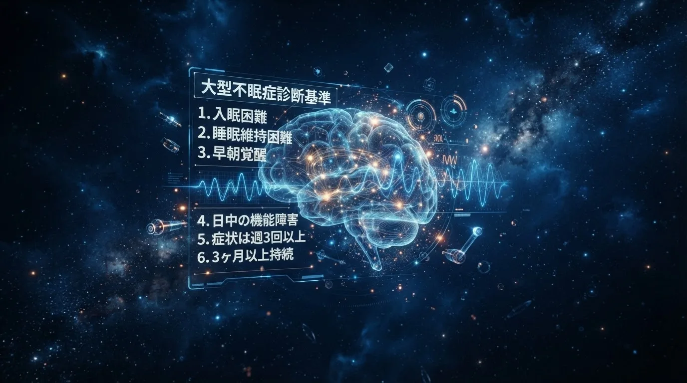 不眠症の診断基準とは｜DSM-5・ICSDによる判定と受診の目安