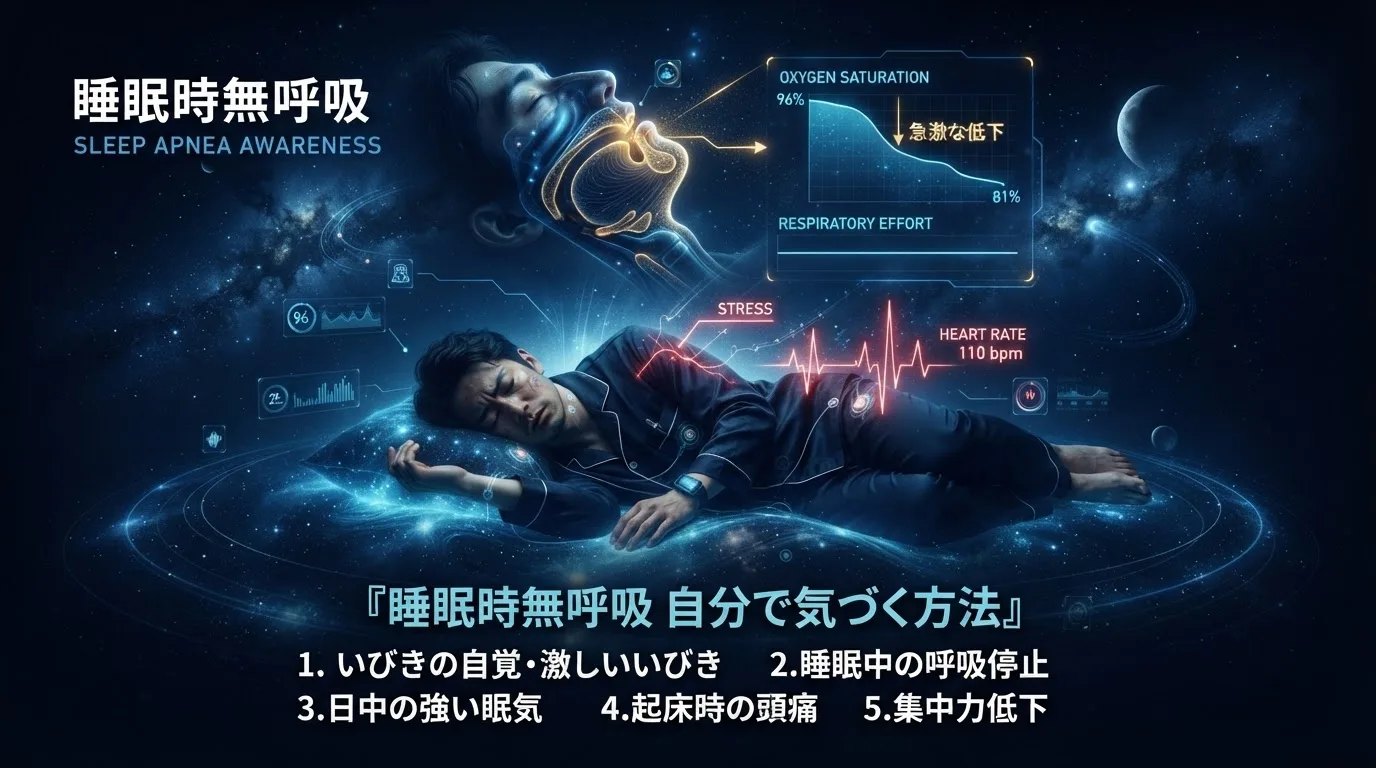 睡眠時無呼吸症候群を自分で気づく方法｜チェックリストと次のステップ