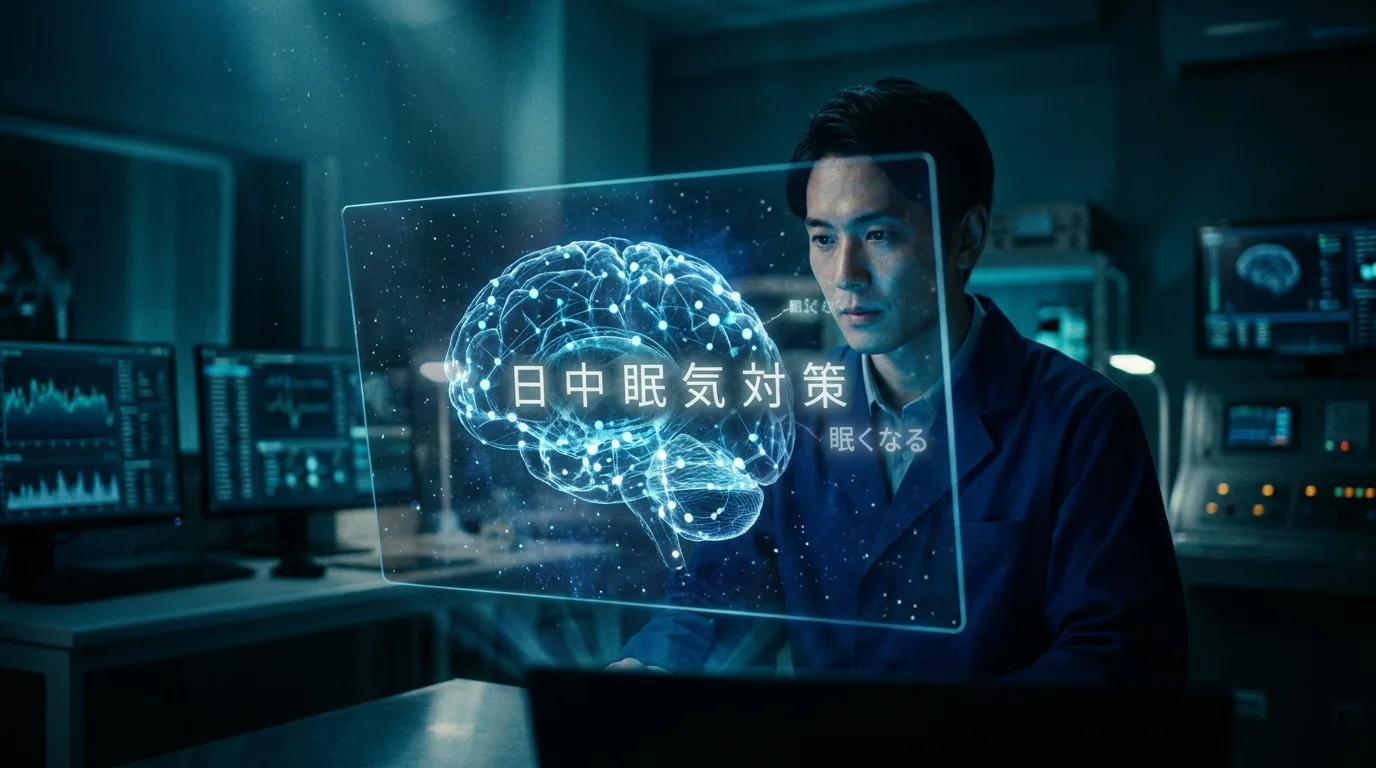 バイノーラルビートで睡眠改善 — 脳波と周波数のイメージ