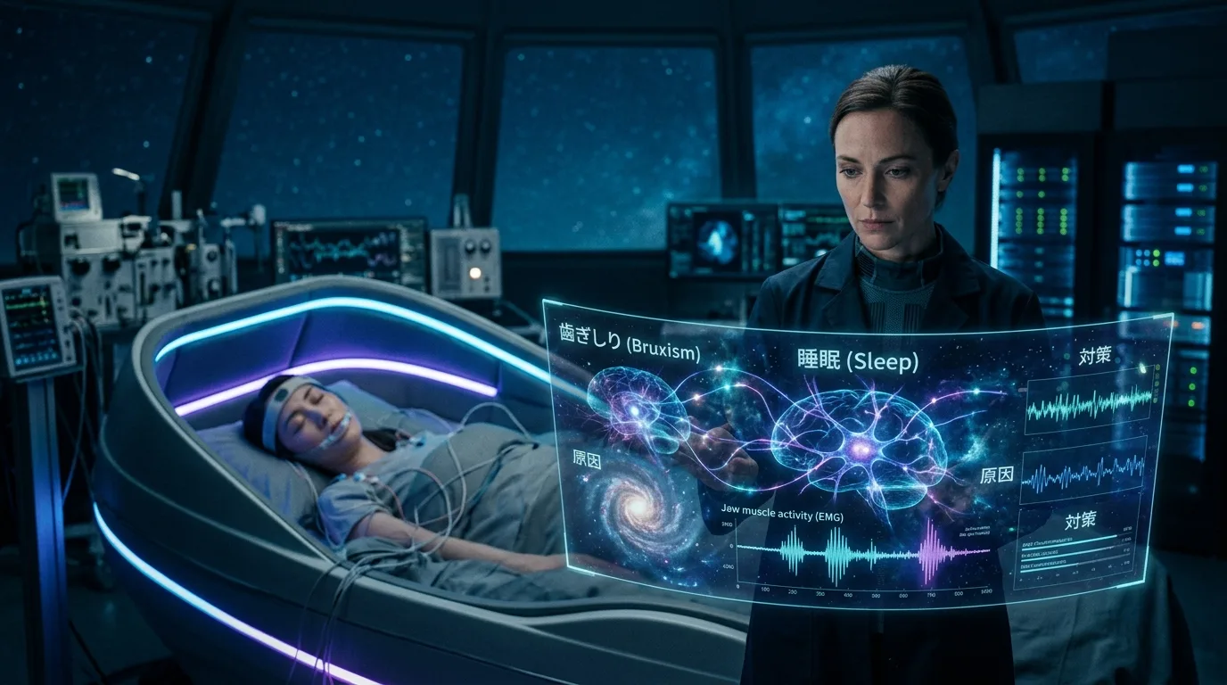 バイノーラルビートで睡眠改善 — 脳波と周波数のイメージ