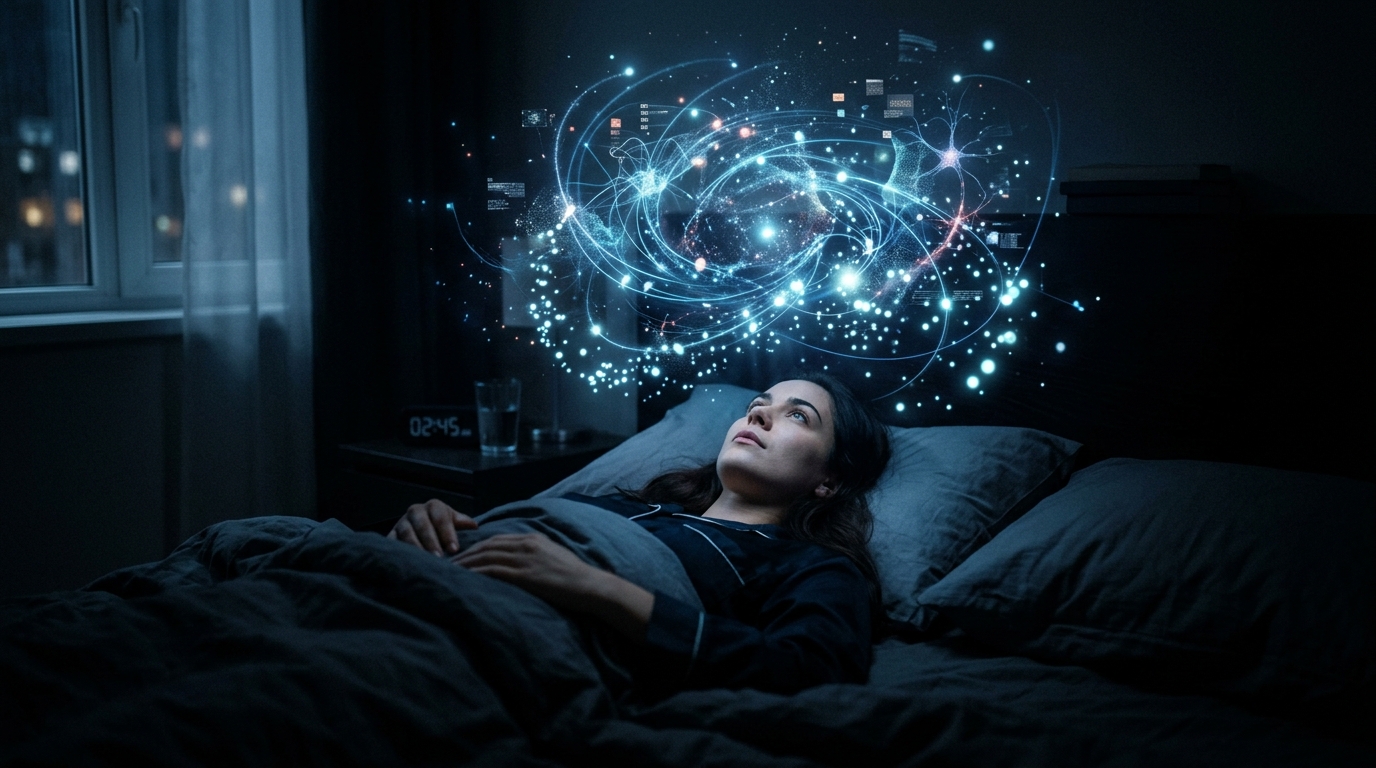 夜に考えすぎて眠れない — 脳科学が教える思考の切り方