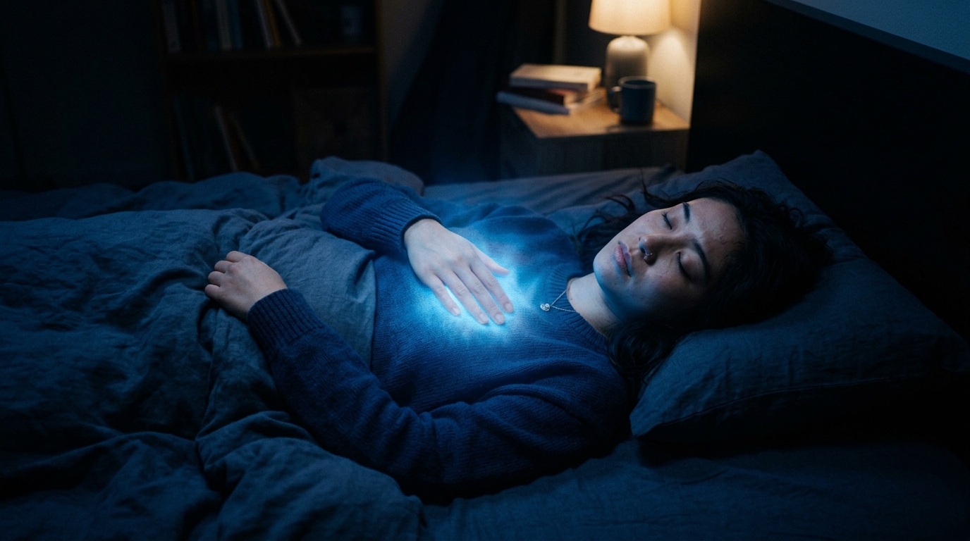 不安で眠れない夜 — 脳科学的改善法のイメージ