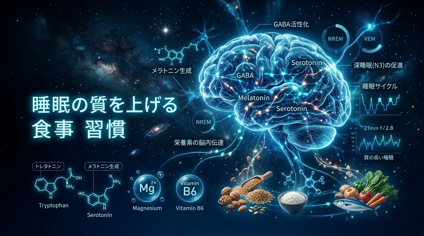 睡眠の質を上げる食事と生活習慣｜脳と腸が整う夜の習慣設計