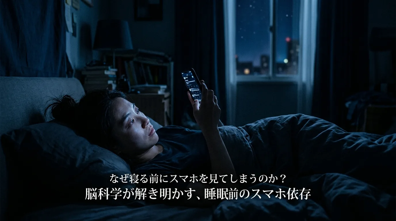 寝る前のスマホをやめられない理由と脳科学的な対策｜依存のメカニズムを解説